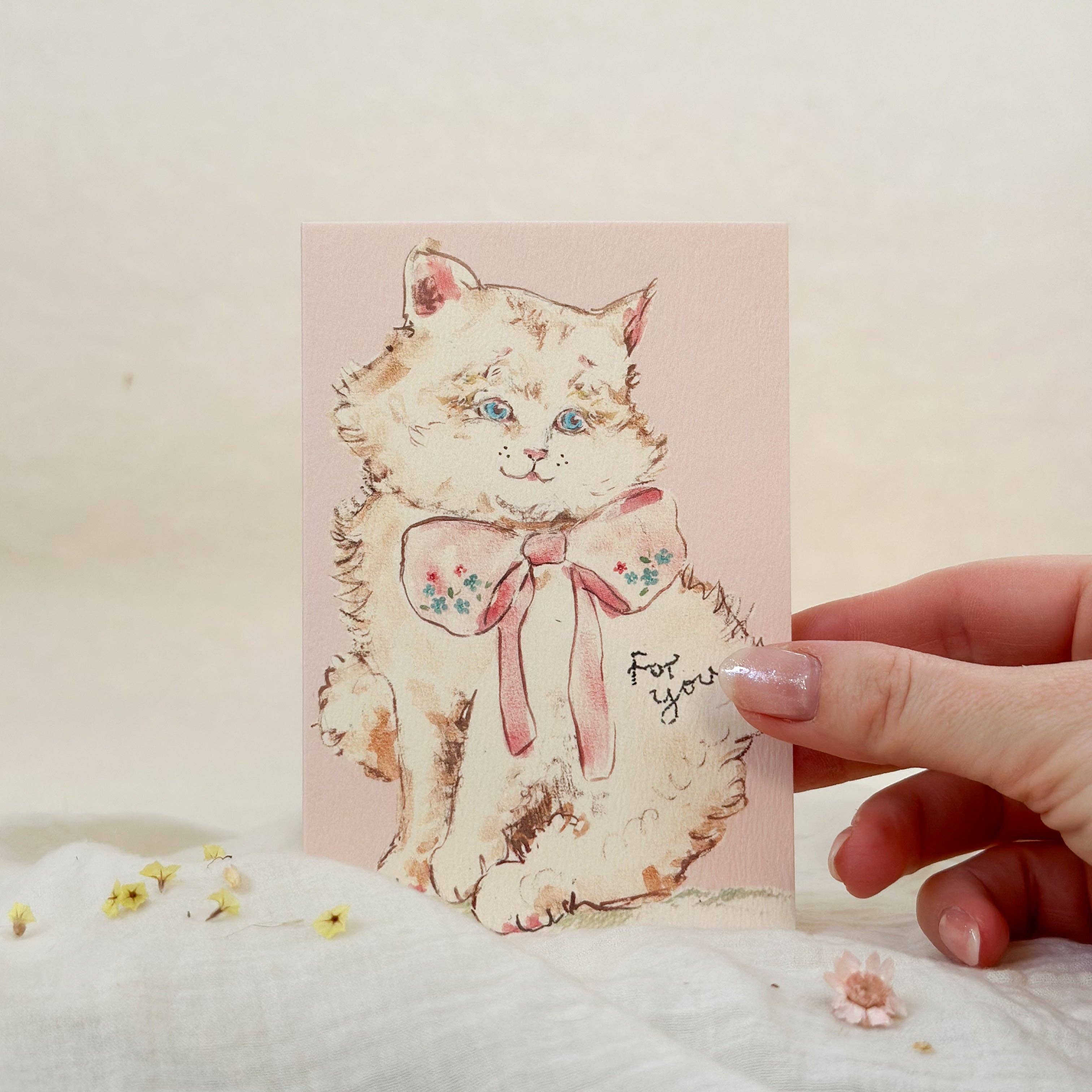 Purrfect kitty for you - everyday card