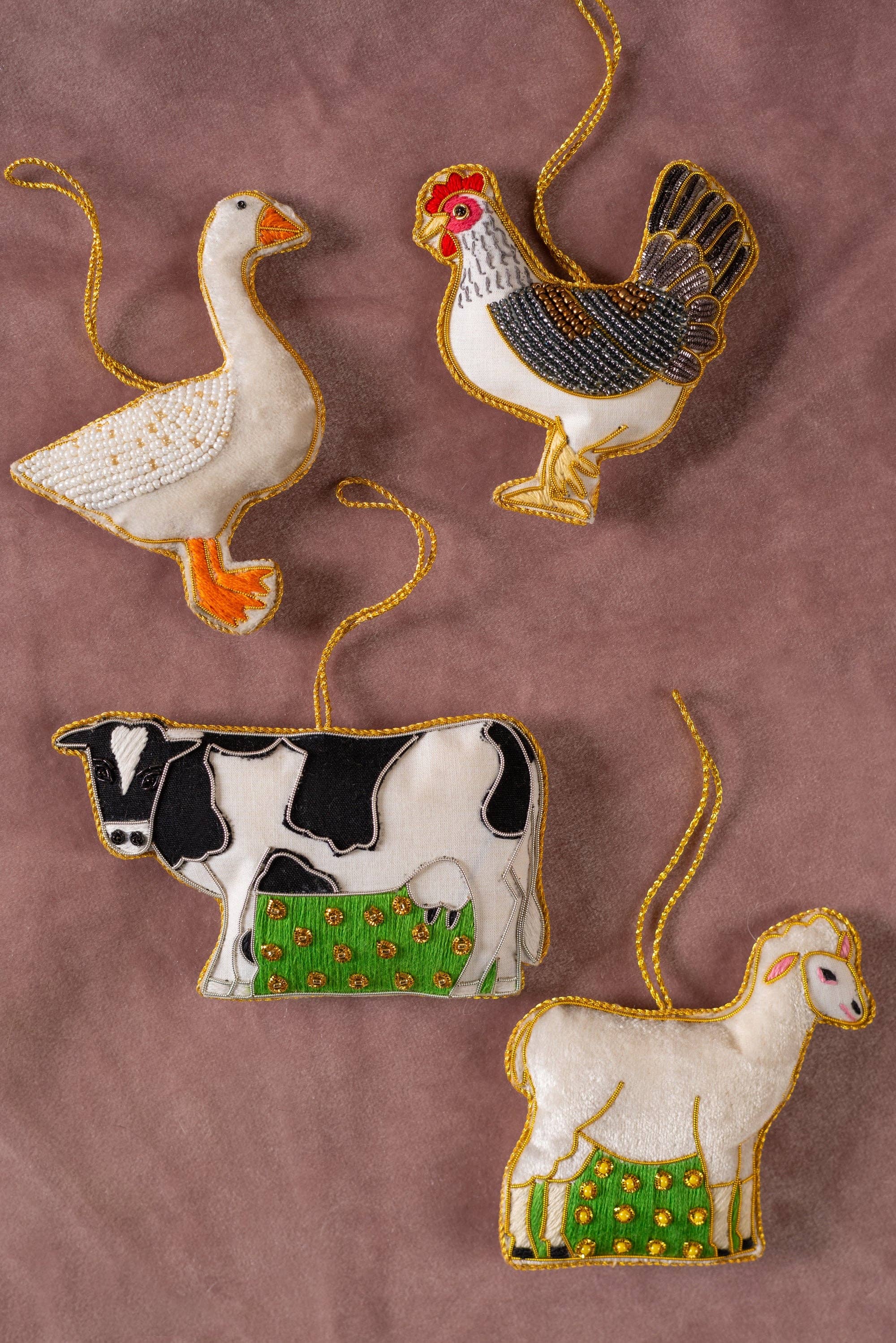 Beaded Chicken Decoration