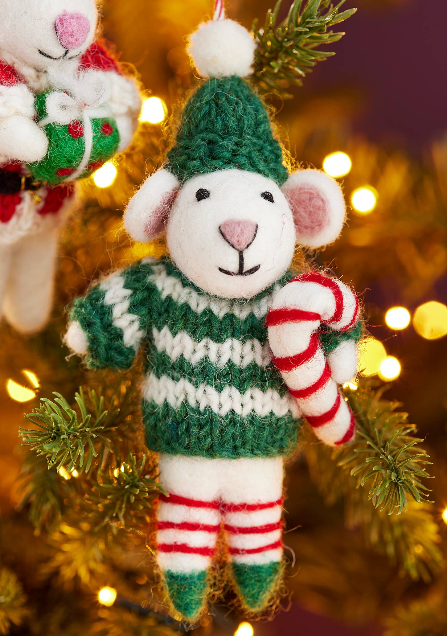 Felt Santa Elf Decoration | 2 Colours Available