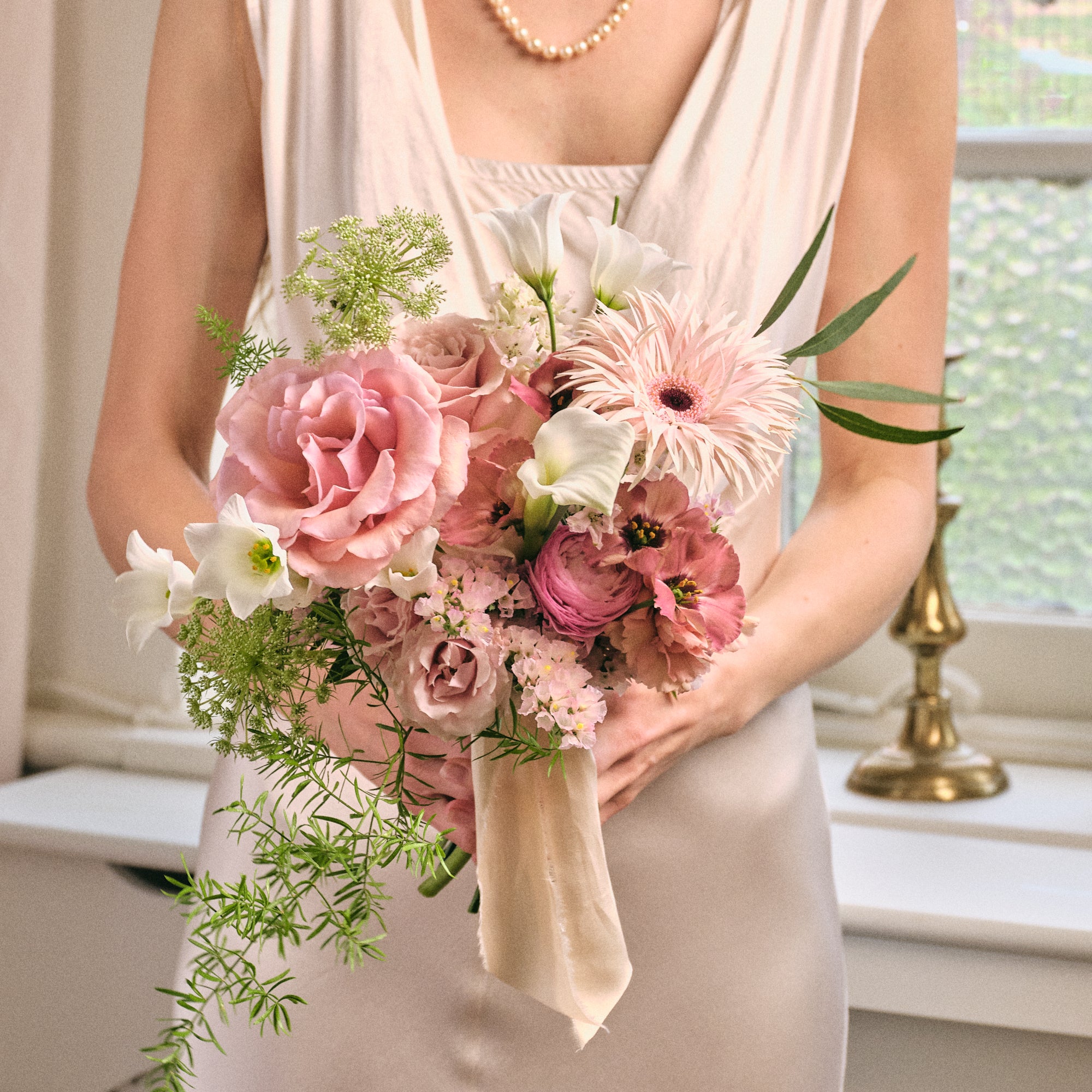 Dusty Nudes Petite Bridal Bouquet
