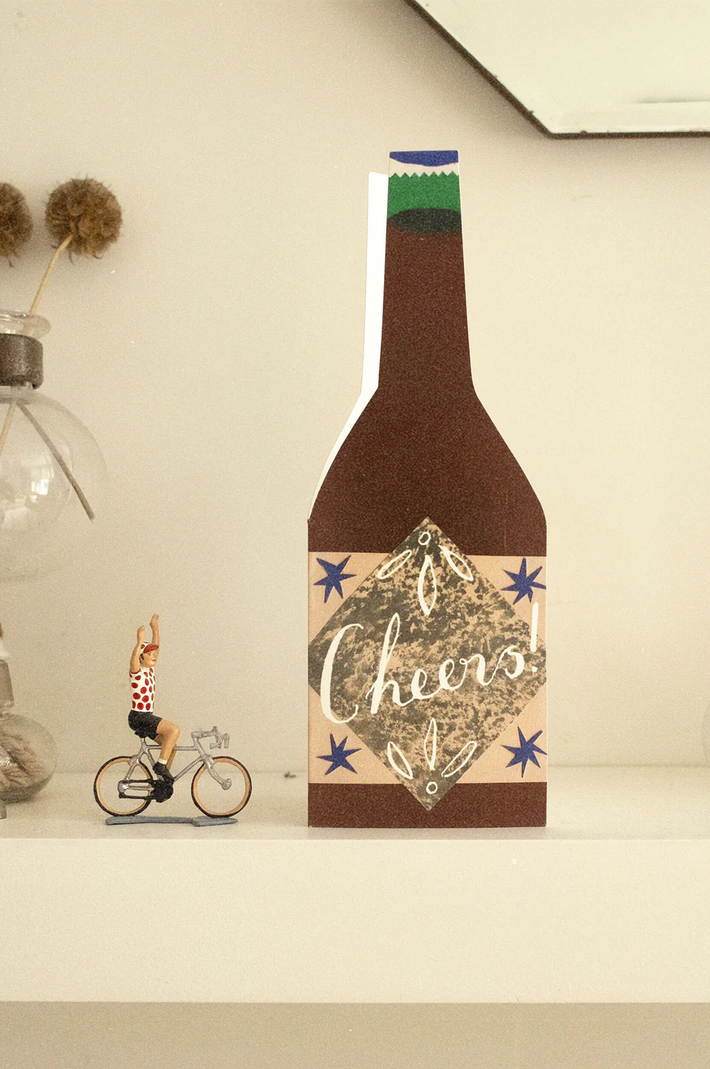 Cheers Bottle Shaped Card Hadley Paper Goods