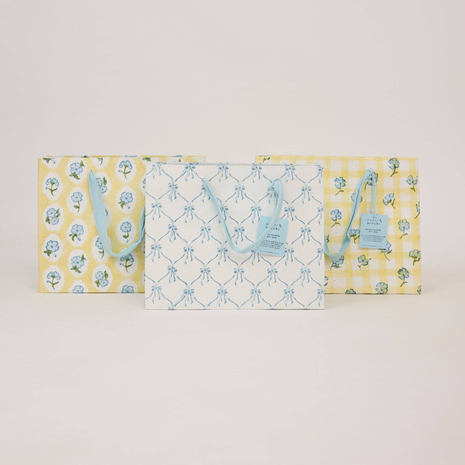 Block Printed Gift Bags (Medium) - Alaska