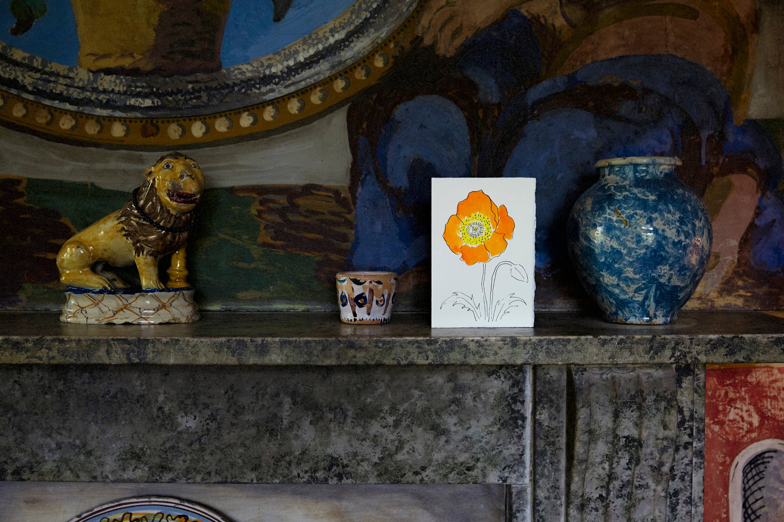 Oriental Poppy Card