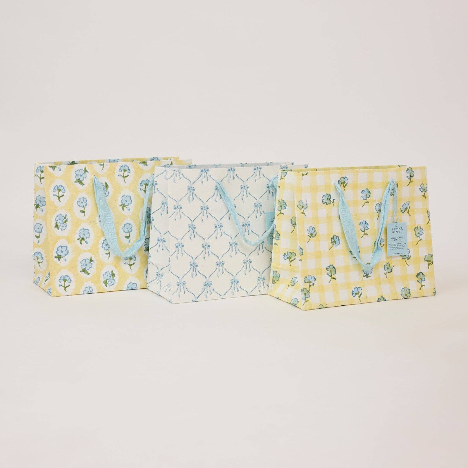 Block Printed Gift Bags | Alaska | 3 Designs & 3 Sizes Available