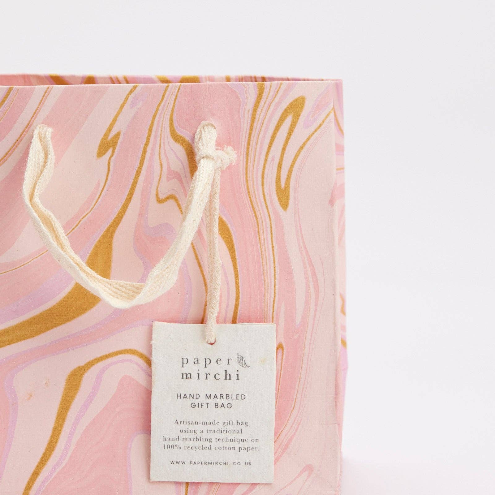 Hand Marbled Gift Bags (Small) - Celebration
