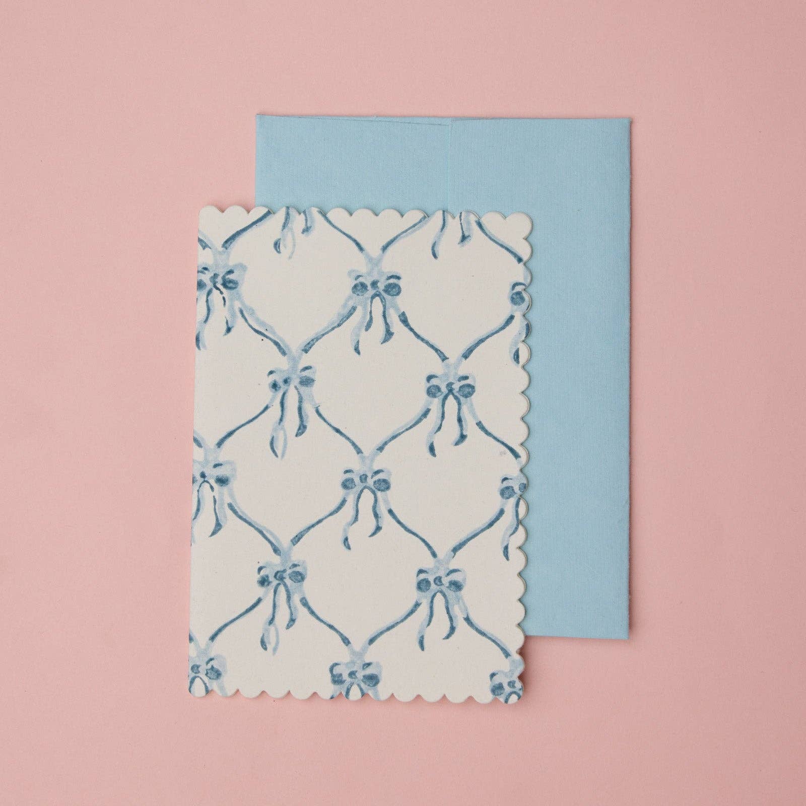 Block Printed Greeting Card | Bows Alaska