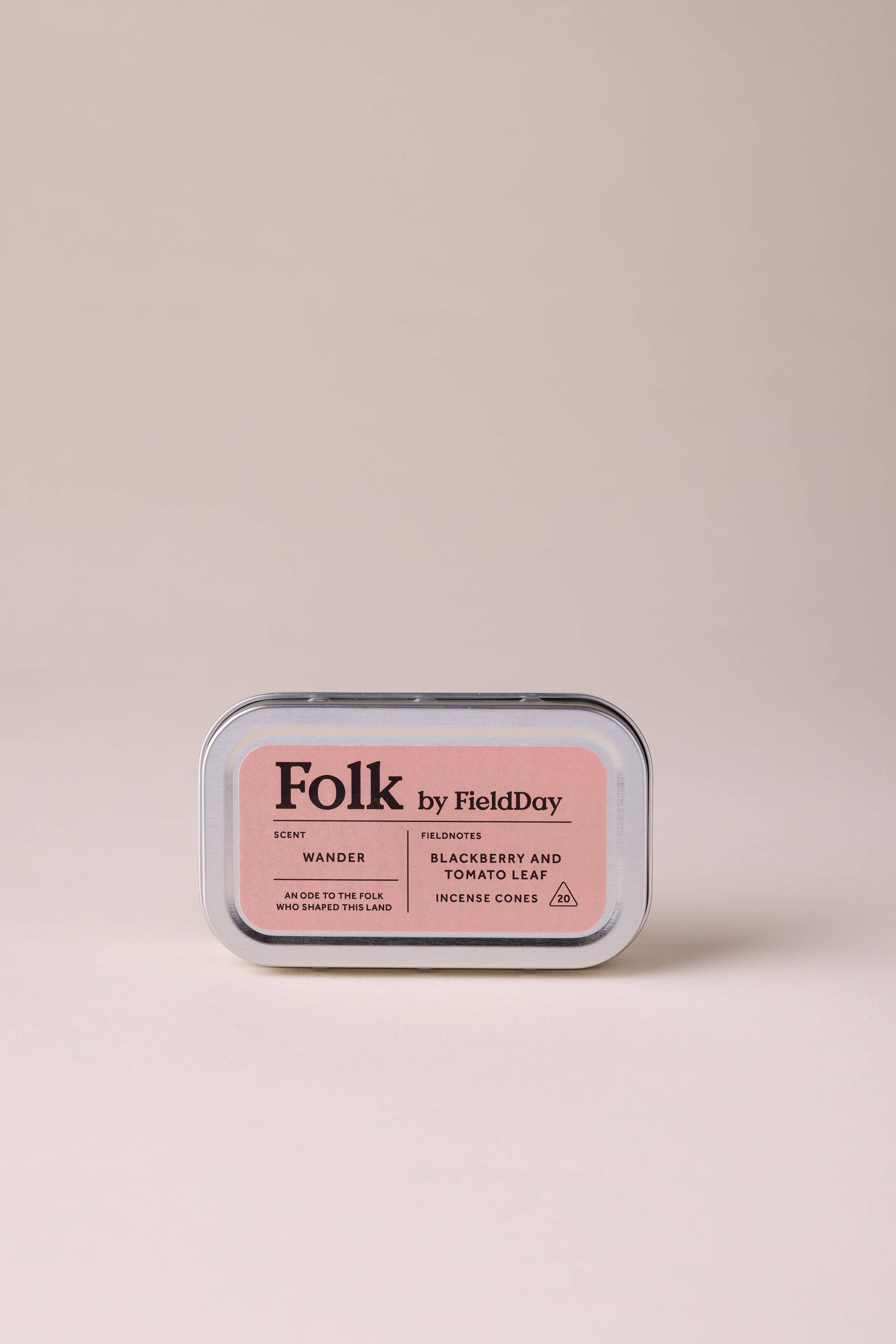 Folk Tin of Incense Cones | Wander