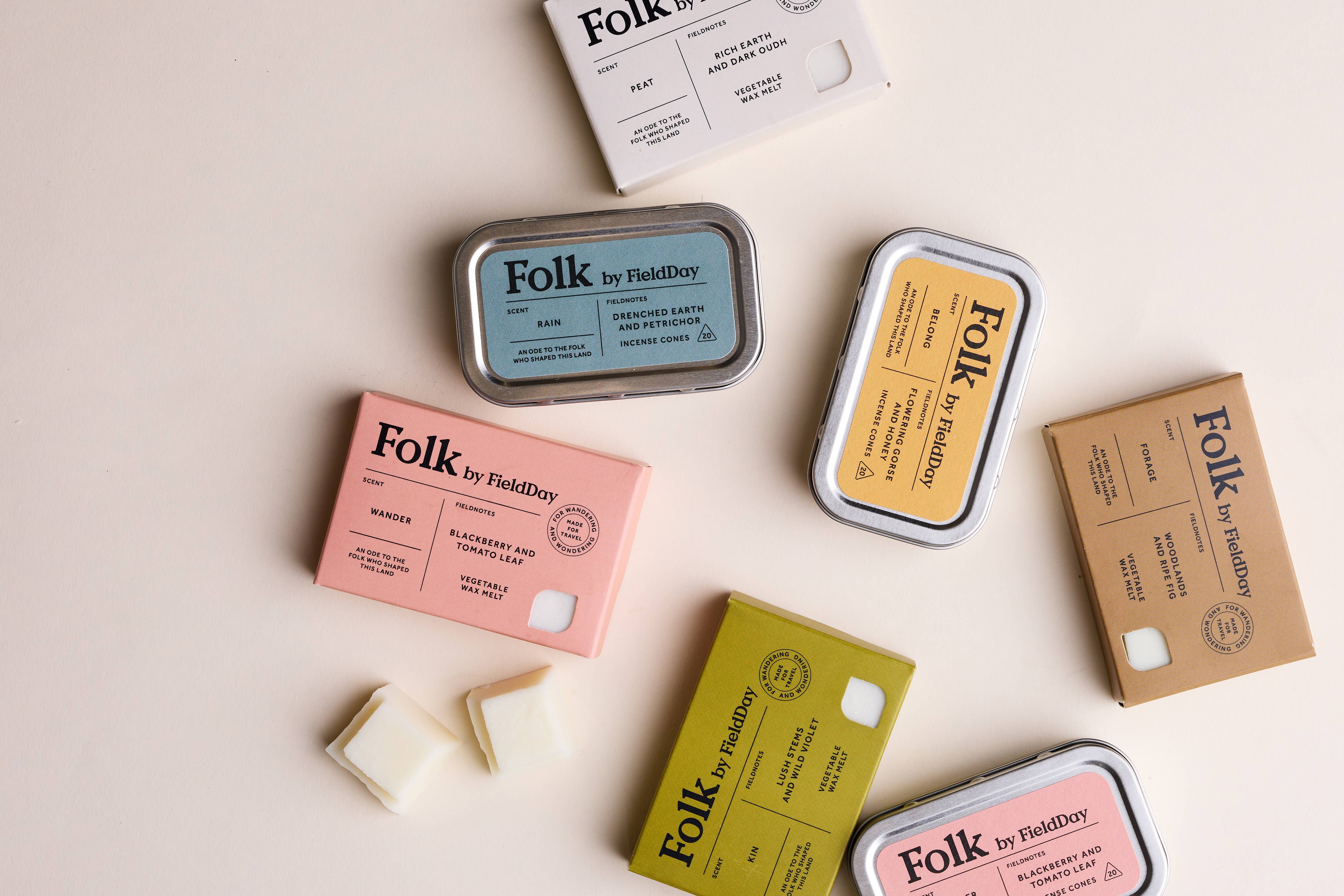 Folk Tin of Incense Cones | Peat