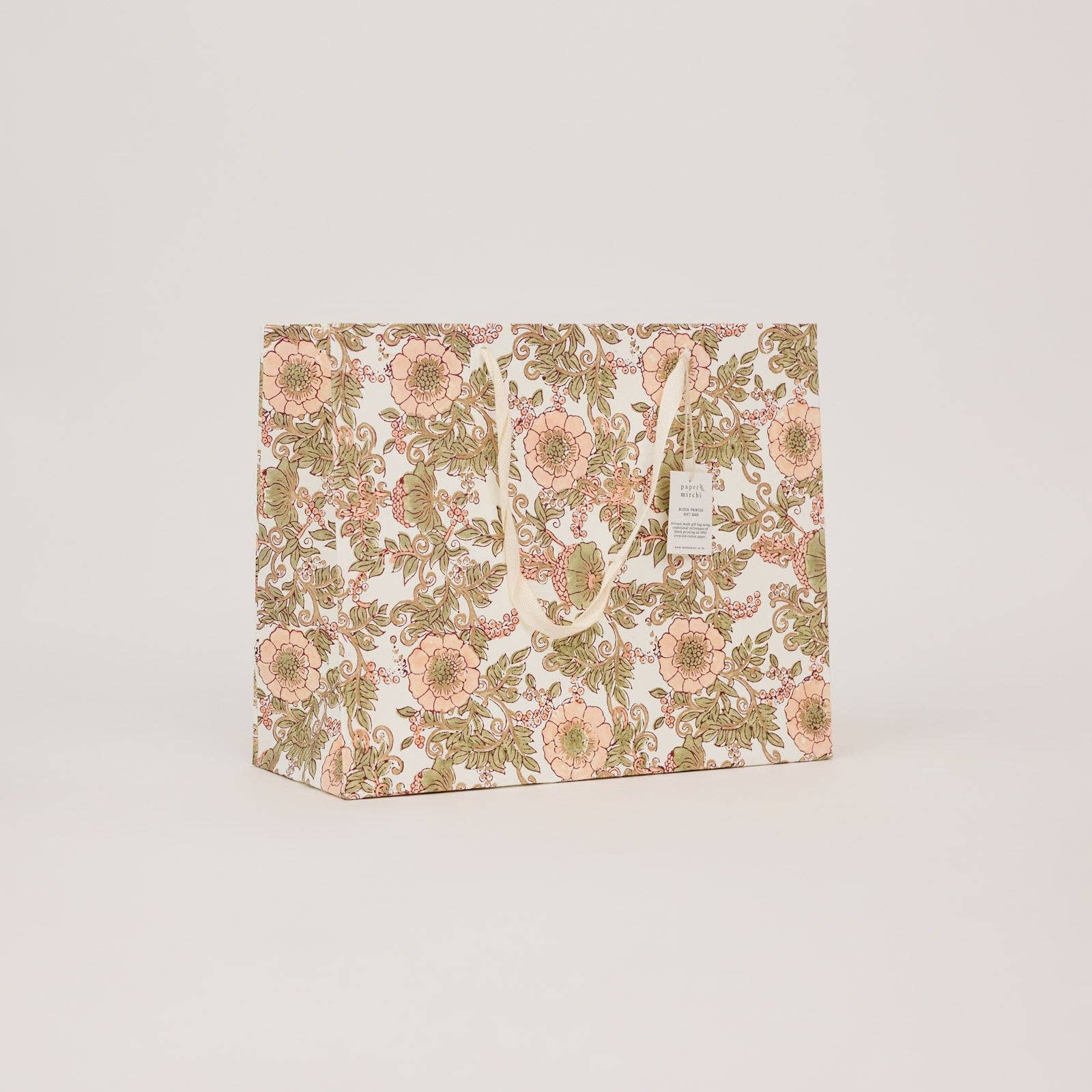 Large Block Printed Gift Bags | Terracotta | 3 Designs Available