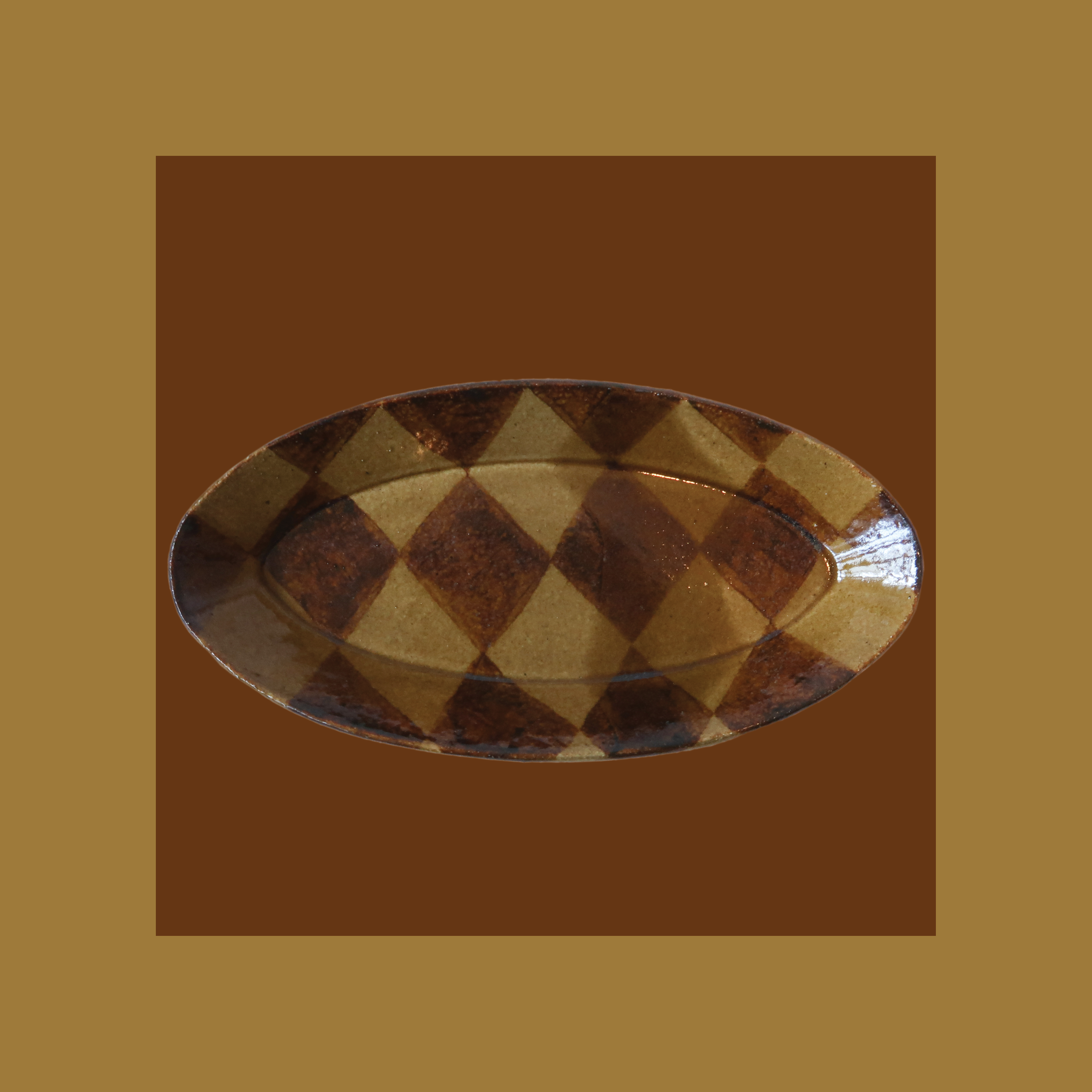 Honey Glaze Circus Dish | Thin Oval