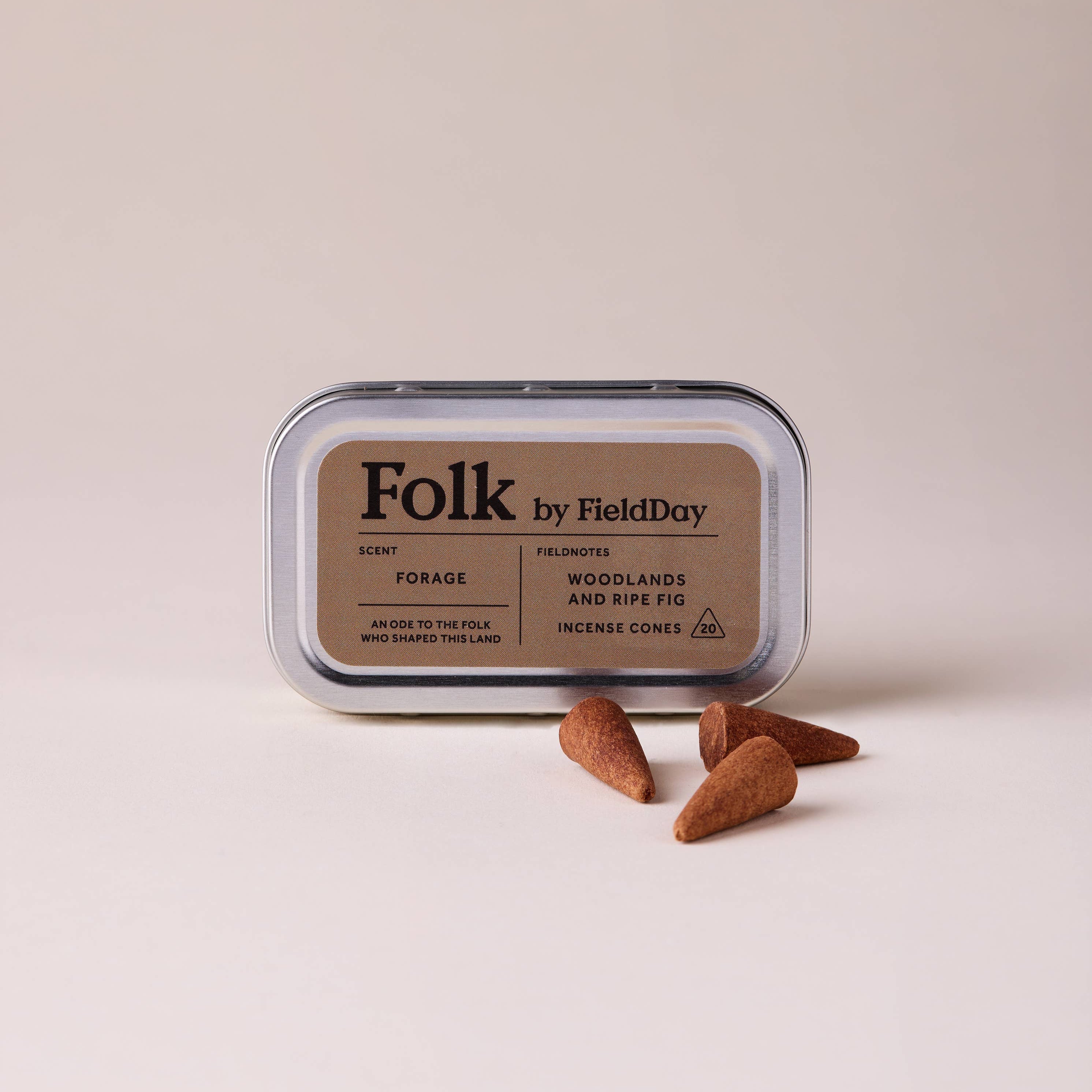 Folk Tin of Incense Cones | Forage