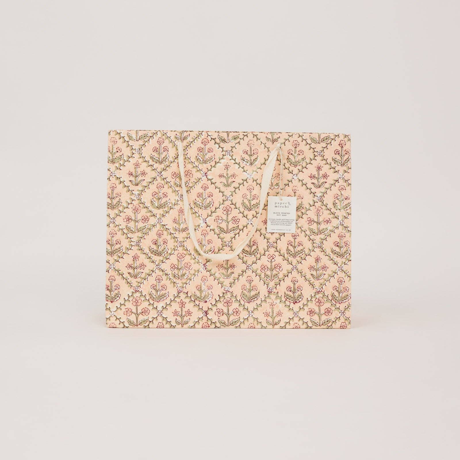 Large Block Printed Gift Bags | Terracotta | 3 Designs Available