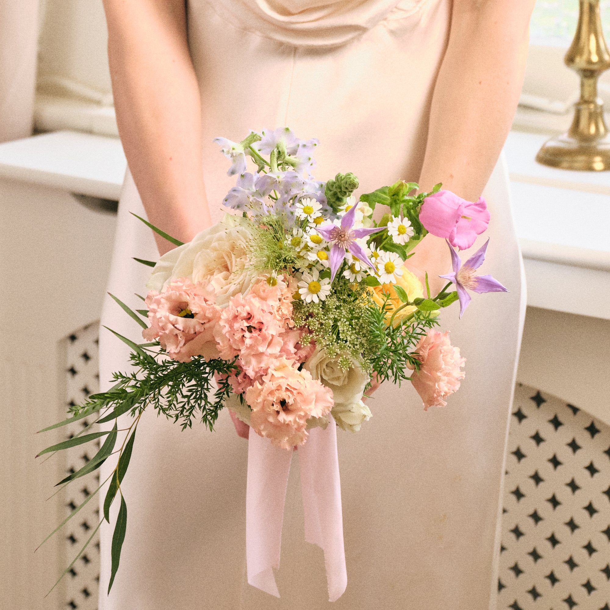Pastel Wildflowers Petite Bridal Bouquet
