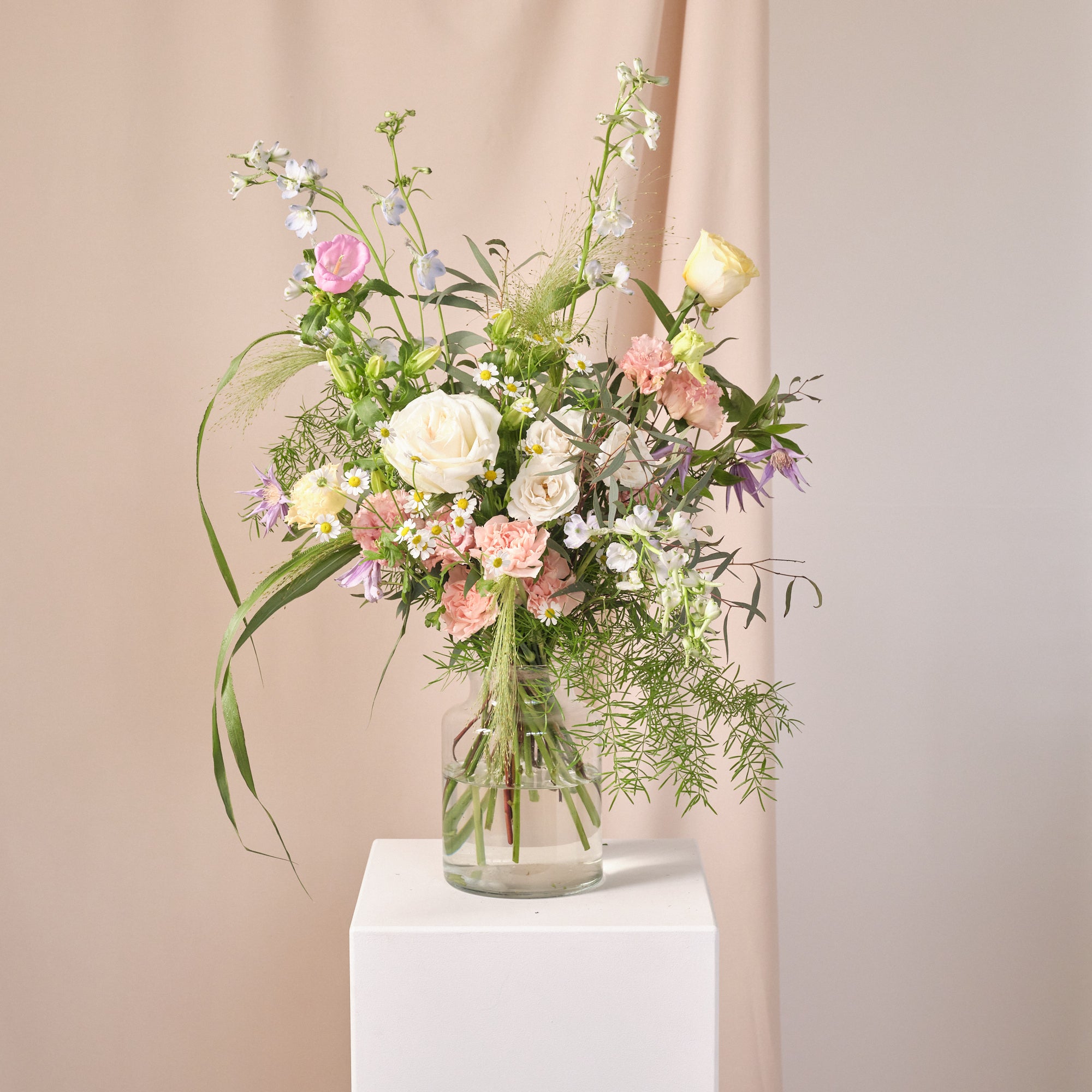 Pastel Wildflowers Vase Arrangements
