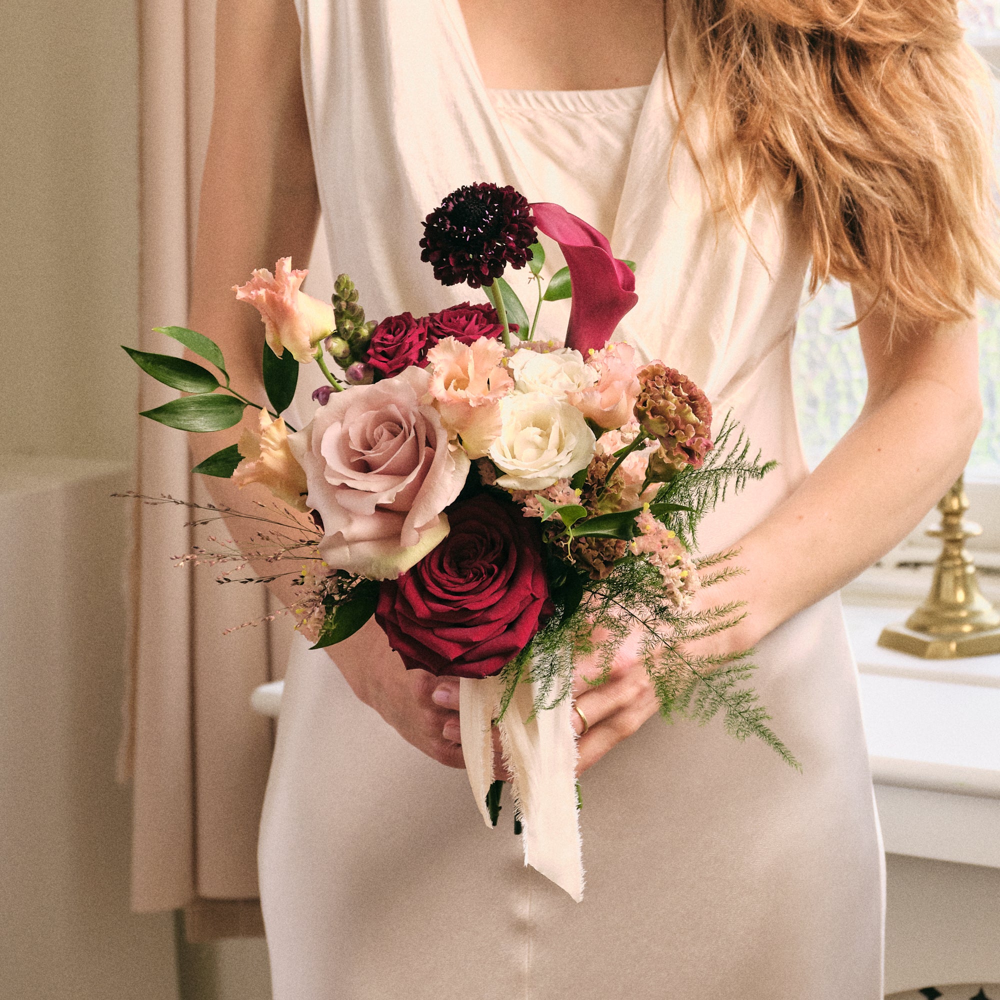 Romantic Red Petite Bridal Bouquet