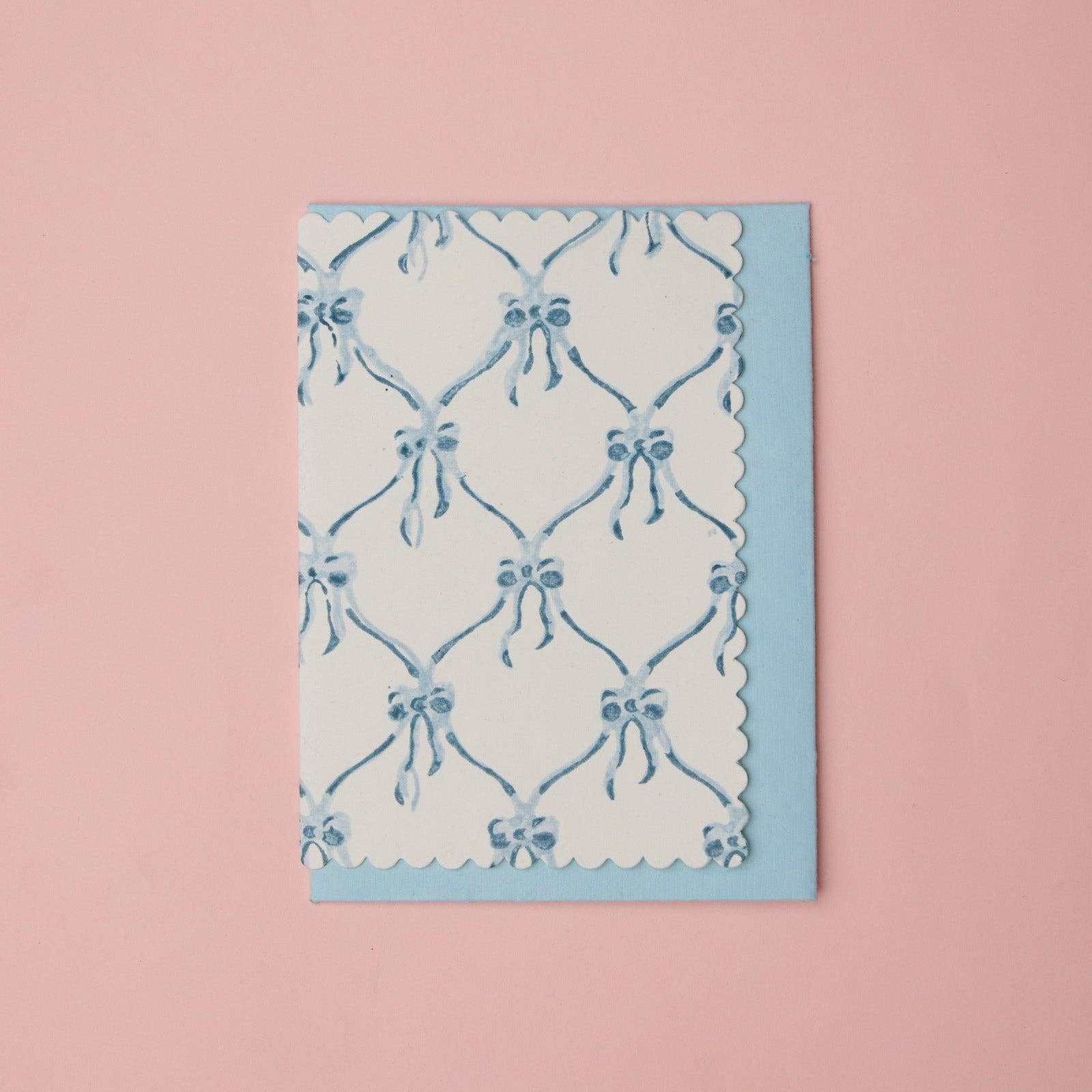Block Printed Greeting Card | Bows Alaska