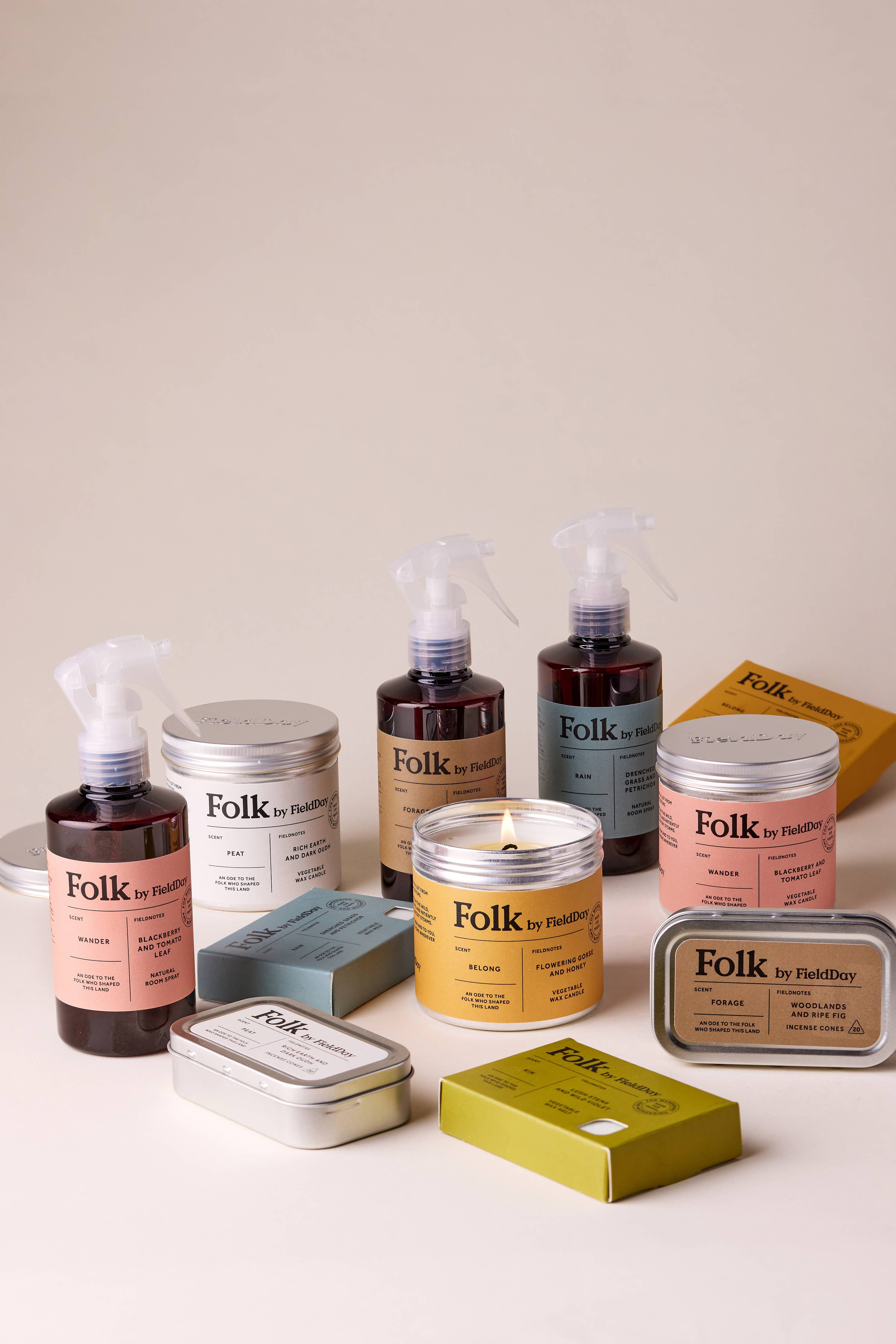 Folk Tin of Incense Cones | Peat