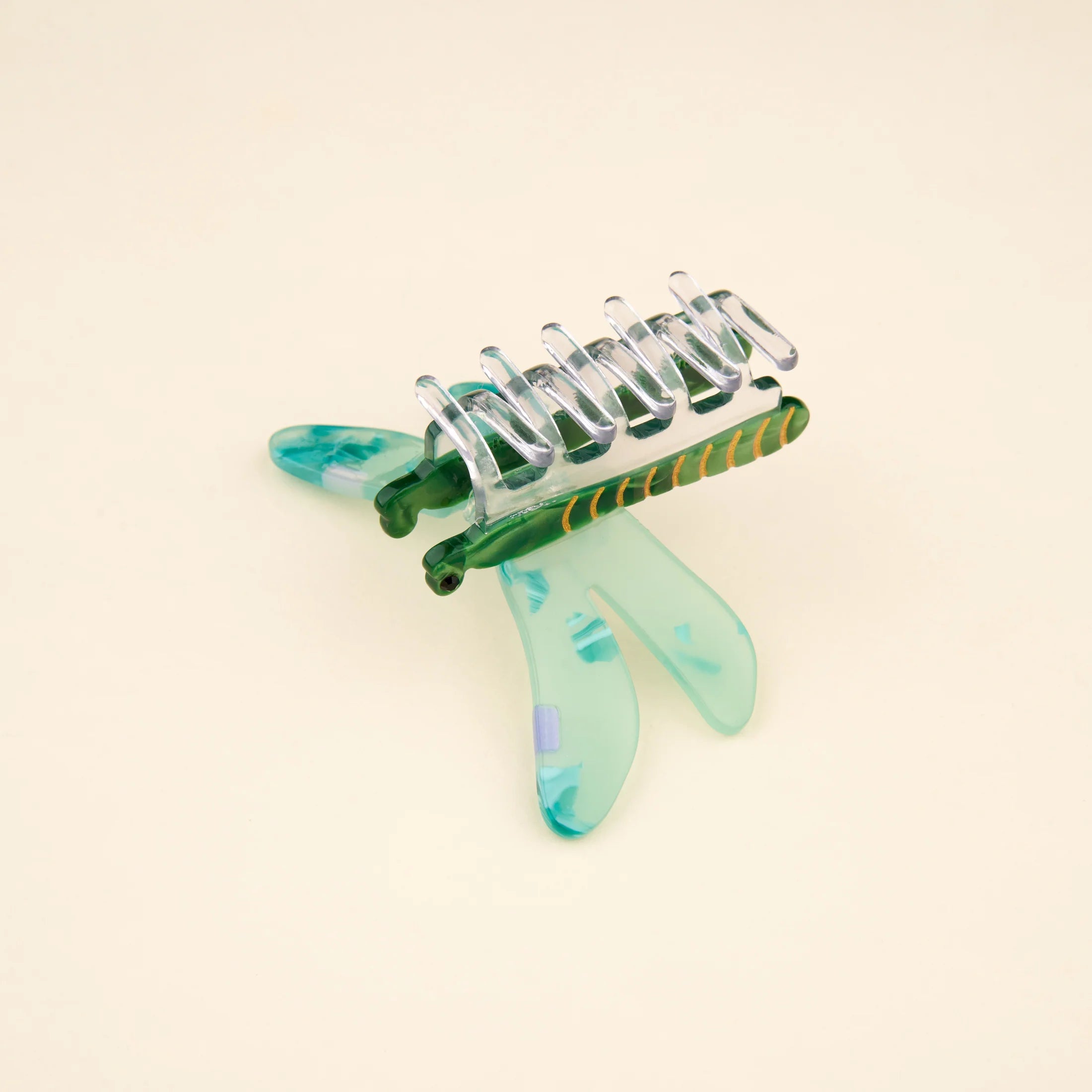 Green Dragonfly Hair Claw