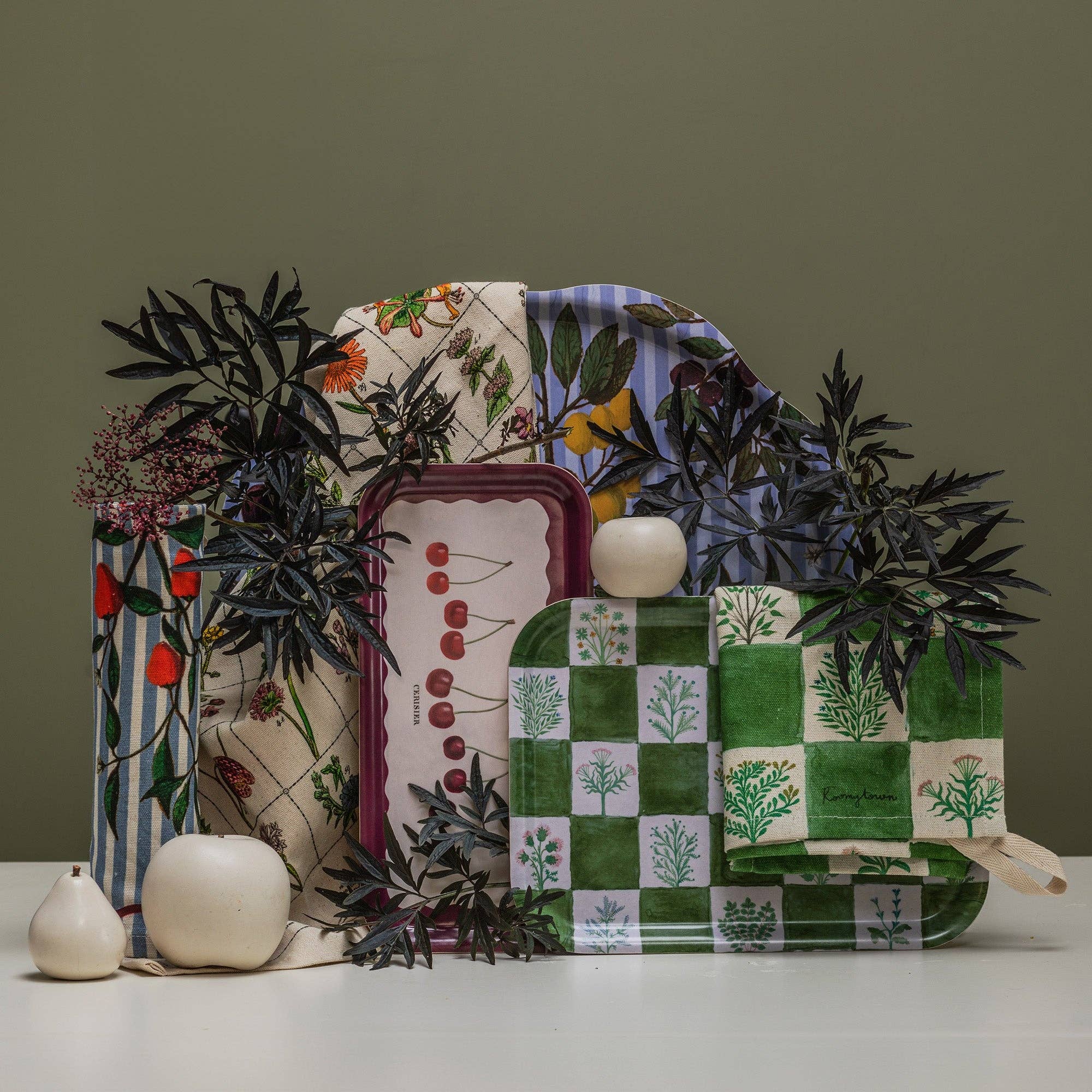 Botanical Birchwood Tray