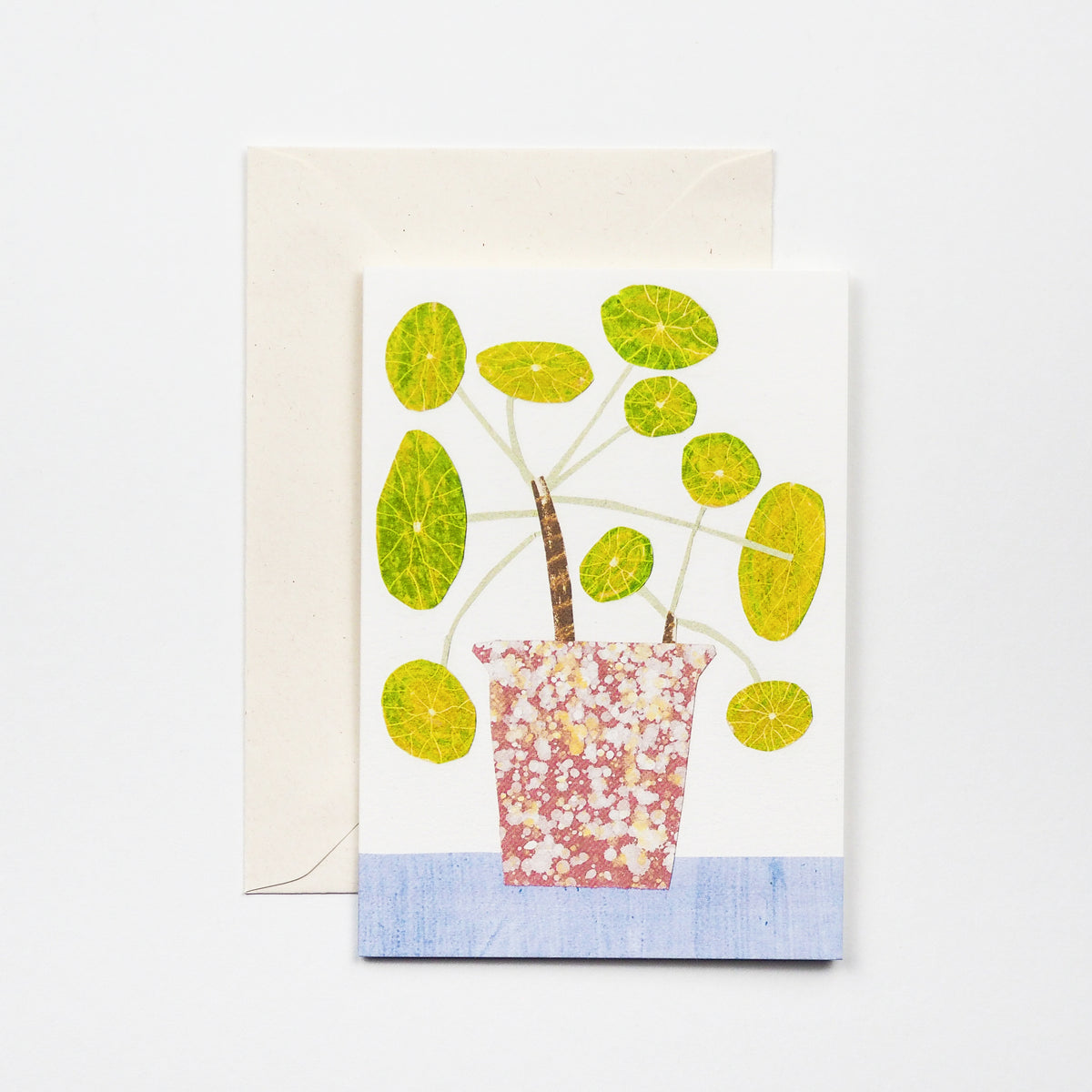 Pilea Plant Greetings Card